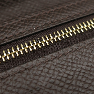 エルメス HERMES ベアンコンパクト エベンヌ ヴォーエプソン 二つ折り財布 ゴールド金具 こげ茶