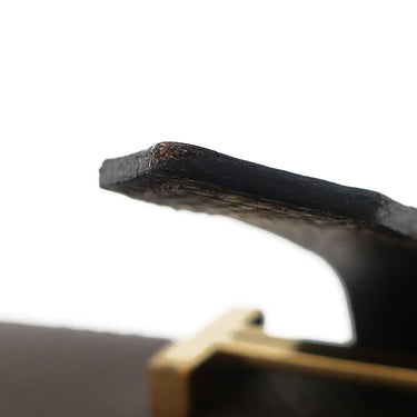 エルメス HERMES ベアンコンパクト エベンヌ ヴォーエプソン 二つ折り財布 ゴールド金具 こげ茶