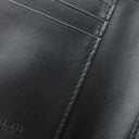 ボッテガヴェネタ BOTTEGA VENETA マキシイントレチャート コンパクト ウォレット 706010 ブラック ラムスキン 二つ折り財布 ゴールド金具 黒 ミニ財布
