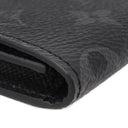 ルイヴィトン LOUIS VUITTON アンヴェロップ カルト ドゥ ヴィジット M12874 モノグラムエクリプス レザー モノグラムエクリプスキャンバス カードケース シルバー金具 黒