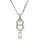 エルメス HERMES シェーヌダンクル アンシェネ ホワイトゴールド K18WG ダイヤモンド ネックレス 18K 750AU WG ダイヤモンド 29石