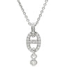 エルメス HERMES シェーヌダンクル アンシェネ ホワイトゴールド K18WG ダイヤモンド ネックレス 18K 750AU WG ダイヤモンド 29石