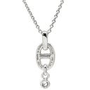 エルメス HERMES シェーヌダンクル アンシェネ ホワイトゴールド K18WG ダイヤモンド ネックレス 18K 750AU WG ダイヤモンド 29石