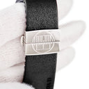 腕時計 アランシルベスタイン ALAIN SILBERSTEIN ペイブ GMT VG11 自動巻き メンズ ブラック 黒 デイト シースルーバック 角型 限定