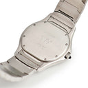 腕時計 カルティエ Cartier パンテール クーガー LM W35011F8 クオーツ メンズ アイボリー ローマン デイト 青針