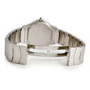 腕時計 カルティエ Cartier パンテール クーガー LM W35011F8 クオーツ メンズ アイボリー ローマン デイト 青針