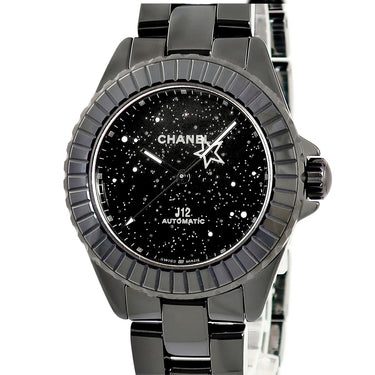 腕時計 シャネル CHANEL J12 インターステラー 38MM リミテッドエディション H7989 自動巻き メンズ 新品同様 純正ダイヤ 黒 星空