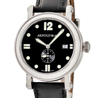 腕時計 アーノルド＆サン Arnold & Son H.M.S C.O.S.C. 1H2AS.BO1A.L13B 自動巻き メンズ デイト スモールセコンド 黒 クロノメーター 限定