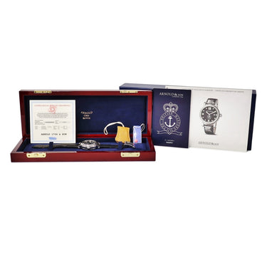 腕時計 アーノルド＆サン Arnold & Son H.M.S C.O.S.C. 1H2AS.BO1A.L13B 自動巻き メンズ デイト スモールセコンド 黒 クロノメーター 限定