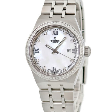 腕時計 チュードル TUDOR ロイヤル M28320-0001 ランダム番 自動巻き レディース 新品同様 ランダム番 純正ダイヤ シェル デイト チューダー