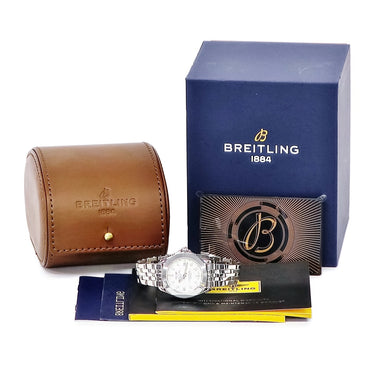 腕時計 ブライトリング BREITLING ギャラクティック 32 スリーク W71330121A1A1 クオーツ レディース 純正8Pダイヤ シェル デイト