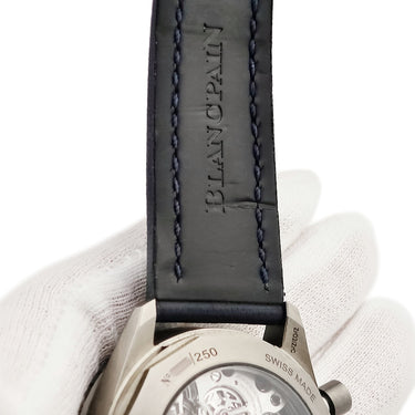 腕時計 ブランパン BLANCPAIN フィフティファゾムス バチスカーフ フライバック クロノグラフ 5200-0240-O52A 自動巻き メンズ 青 限定