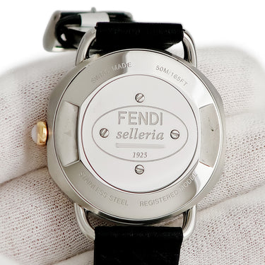 腕時計 フェンディ FENDI セレリア 36MM F8022360H0N クオーツ メンズ レディース 新品同様 ゴールド グレー