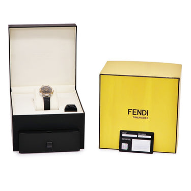 腕時計 フェンディ FENDI セレリア 36MM F8022360H0N クオーツ メンズ レディース 新品同様 ゴールド グレー