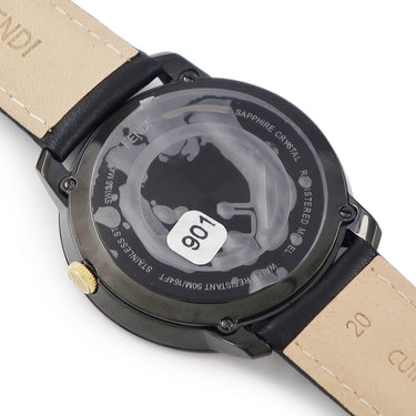 腕時計 フェンディ FENDI エフ イズ フェンディ ラナウェイ 41MM F712111011 クオーツ メンズ 未使用 ブラック×ゴールド