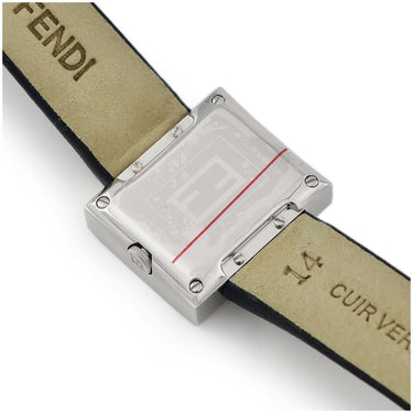 腕時計 フェンディ FENDI マニア レクタンギュラー F100101001 クオーツ レディース 未使用 ズッカフェイス 純正ダイヤ シルバー 黒