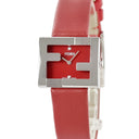 腕時計 フェンディ FENDI マニア レクタンギュラー F100101901 クオーツ レディース 未使用 ズッカフェイス 純正ダイヤ シルバー 赤