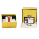 腕時計 フェンディ FENDI マニア レクタンギュラー F100101901 クオーツ レディース 未使用 ズッカフェイス 純正ダイヤ シルバー 赤