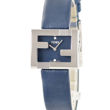 腕時計 フェンディ FENDI マニア レクタンギュラー F100102801 クオーツ レディース 未使用 ズッカフェイス 純正ダイヤ ブルー