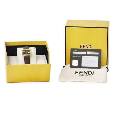腕時計 フェンディ FENDI マニア レクタンギュラー F100202301 クオーツ レディース 未使用 ズッカフェイス 純正ダイヤ シェル 緑