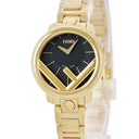 腕時計 フェンディ FENDI エフ イズ フェンディ ラナウェイ 28MM F711421000 クオーツ レディース 未使用 ブラック×ゴールド