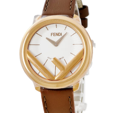 腕時計 フェンディ FENDI エフ イズ フェンディ ラナウェイ 36MM F710534021 クオーツ レディース 未使用 ゴールド 白