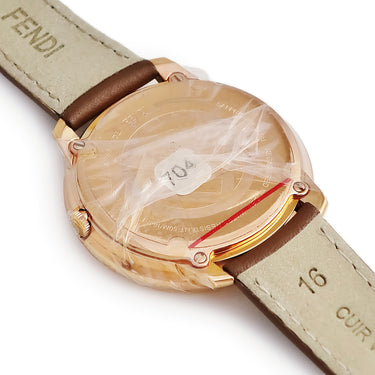 腕時計 フェンディ FENDI エフ イズ フェンディ ラナウェイ 36MM F710534021 クオーツ レディース 未使用 ゴールド 白