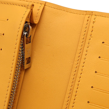 ルイヴィトン LOUIS VUITTON ポルトフォイユ ブラザ NM M81811 サフラン グレインレザー 長財布 黄色 二つ折り LVアエログラム