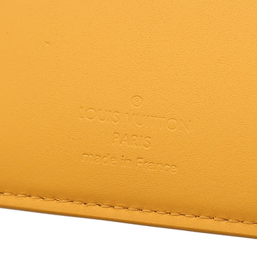 ルイヴィトン LOUIS VUITTON ポルトフォイユ ブラザ NM M81811 サフラン グレインレザー 長財布 黄色 二つ折り LVアエログラム