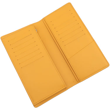 ルイヴィトン LOUIS VUITTON ポルトフォイユ ブラザ NM M81811 サフラン グレインレザー 長財布 黄色 二つ折り LVアエログラム