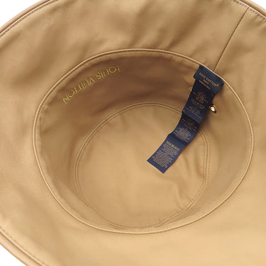 ルイヴィトン LOUIS VUITTON デイリーグラム M7164M ノワール×ベージュ コットン ハット ゴールド金具 黒 ベージュ リバーシブル 帽子