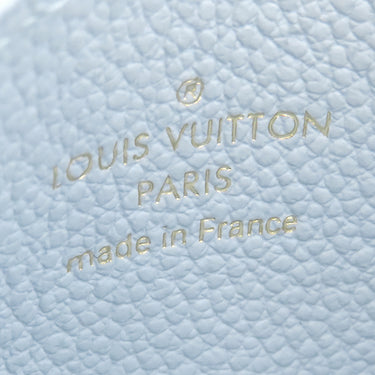 ルイヴィトン LOUIS VUITTON ポルト カルト LV チャーム M83585 オランプブルー モノグラムアンプラント カードケース ゴールド金具 水色 モノグラムフラワー カード入れ