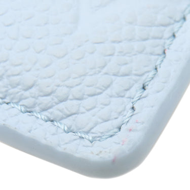 ルイヴィトン LOUIS VUITTON ポルト カルト LV チャーム M83585 オランプブルー モノグラムアンプラント カードケース ゴールド金具 水色 モノグラムフラワー カード入れ