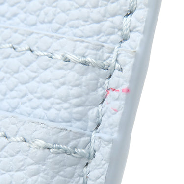 ルイヴィトン LOUIS VUITTON ポルト カルト LV チャーム M83585 オランプブルー モノグラムアンプラント カードケース ゴールド金具 水色 モノグラムフラワー カード入れ