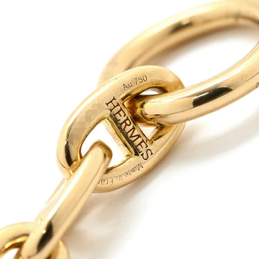エルメス HERMES シェーヌダンクル TPM イエローゴールド K18YG ブレスレット 26コマ