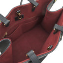 ルイヴィトン LOUIS VUITTON オンザゴー MM M45495 ブラック×ベージュ モノグラムアンプラント トートバッグ ゴールド金具 ショルダー 黒 バイカラー