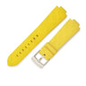 ルイヴィトン LOUIS VUITTON タンブール用 ラバーバンド M イエロー ラバー ステンレススチール 腕時計パーツ 純正 ワンタッチ 替え ベルト 純正SS製尾錠付き モノグラム 21mm イエロー 黄
