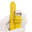 ルイヴィトン LOUIS VUITTON タンブール用 ラバーバンド M イエロー ラバー ステンレススチール 腕時計パーツ 純正 ワンタッチ 替え ベルト 純正SS製尾錠付き モノグラム 21mm イエロー 黄