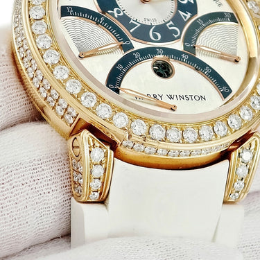 腕時計 ハリーウィンストン Harry Winston オーシャン トリプルレトログラード クロノグラフ 400-MCRA44R 自動巻き メンズ K18RG無垢 ダイヤ