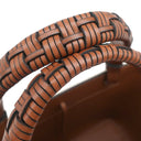 ロエベ LOEWE アナグラム トート ミニ A717S74X01 エクリュ×タン キャンバス レザー 2WAYバッグ ゴールド金具 茶 ハンドバッグ ショルダー