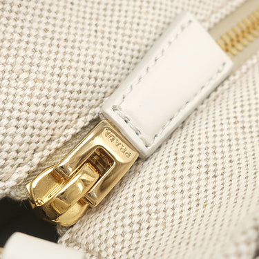 プラダ PRADA ウィッカー ミニ ハンドバッグ 1BG469 ベージュ×ホワイト ラタン キャンバス 2WAYバッグ ゴールド金具 新品 未使用 かごバッグ ショルダー 三角ロゴ