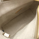 プラダ PRADA ウィッカー ミニ ハンドバッグ 1BG469 ベージュ×ホワイト ラタン キャンバス 2WAYバッグ ゴールド金具 新品 未使用 かごバッグ ショルダー 三角ロゴ