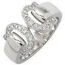 カルティエ Cartier 2C ブークルセ ホワイトゴールド K18WG ダイヤモンド #50(JP10) リング 指輪 C2 ダイヤモンド 18K 750WG 10号