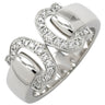 カルティエ Cartier 2C ブークルセ ホワイトゴールド K18WG ダイヤモンド #50(JP10) リング 指輪 C2 ダイヤモンド 18K 750WG 10号
