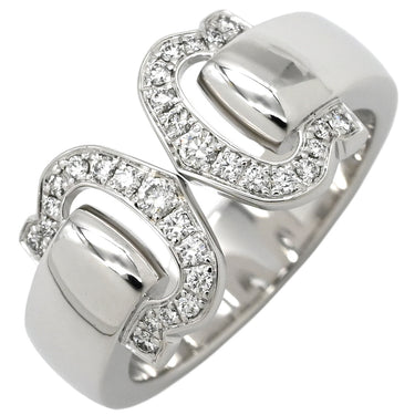 カルティエ Cartier 2C ブークルセ ホワイトゴールド K18WG ダイヤモンド #50(JP10) リング 指輪 C2 ダイヤモンド 18K 750WG 10号