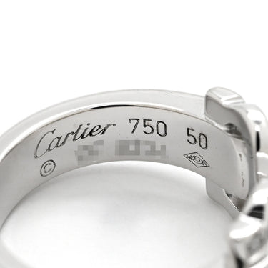 カルティエ Cartier 2C ブークルセ ホワイトゴールド K18WG ダイヤモンド #50(JP10) リング 指輪 C2 ダイヤモンド 18K 750WG 10号