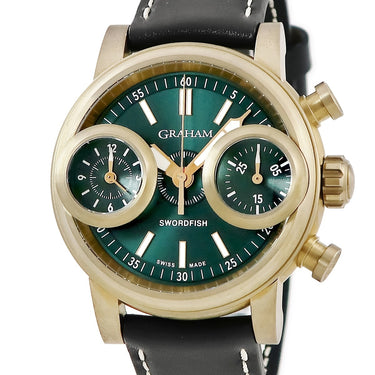 腕時計 グラハム GRAHAM ソードフィッシュ ブロンズ グリーン 2SXAK.G01A 自動巻き メンズ 未使用 クロノグラフ スモールセコンド
