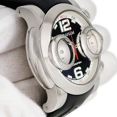 腕時計 グラハム GRAHAM ソードフィッシュ ブースター 2SWBS.B37R 自動巻き メンズ 未使用 クロノグラフ ブラック 黒 シルバー