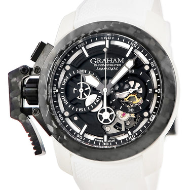 腕時計 グラハム GRAHAM クロノファイター スーパーライト カーボン スケルトン 2CCCK.W01A 自動巻き メンズ 未使用 クロノグラフ