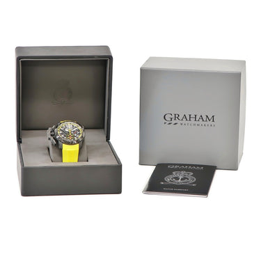 腕時計 グラハム GRAHAM クロノファイター スーパーライト カーボン イエロー 2CCBK.B15A 自動巻き メンズ 未使用 クロノグラフ 黄